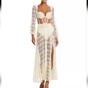 PatBo : Camila Coelho Pine Lace Bustier Dress